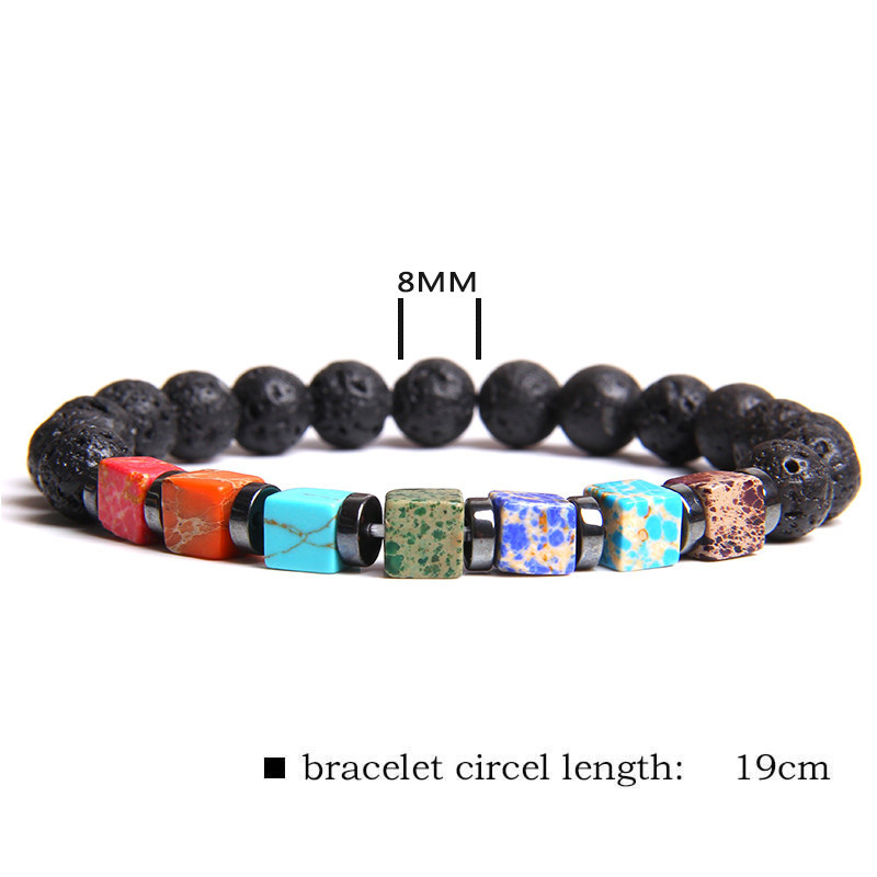 Natural Stone Seven Chakra Bracelet