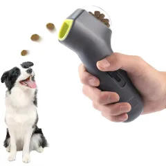 Dog Interactive Training Toy Pet Snack Catapult Launcher Outdoor Beach Toy Dog Cat Treat Launcher Snack Food Feeder Pet Supplies - Gray - View 1