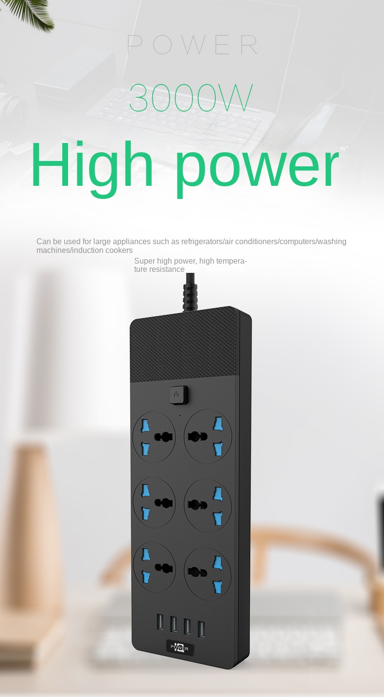 Title 1, 2024New T12 Power Strip Multifunctional High Po...