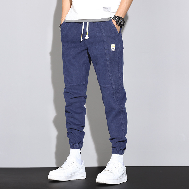 Men's Jeans Plus Fat Plus Size Handsome Girdled Casual Long Pants