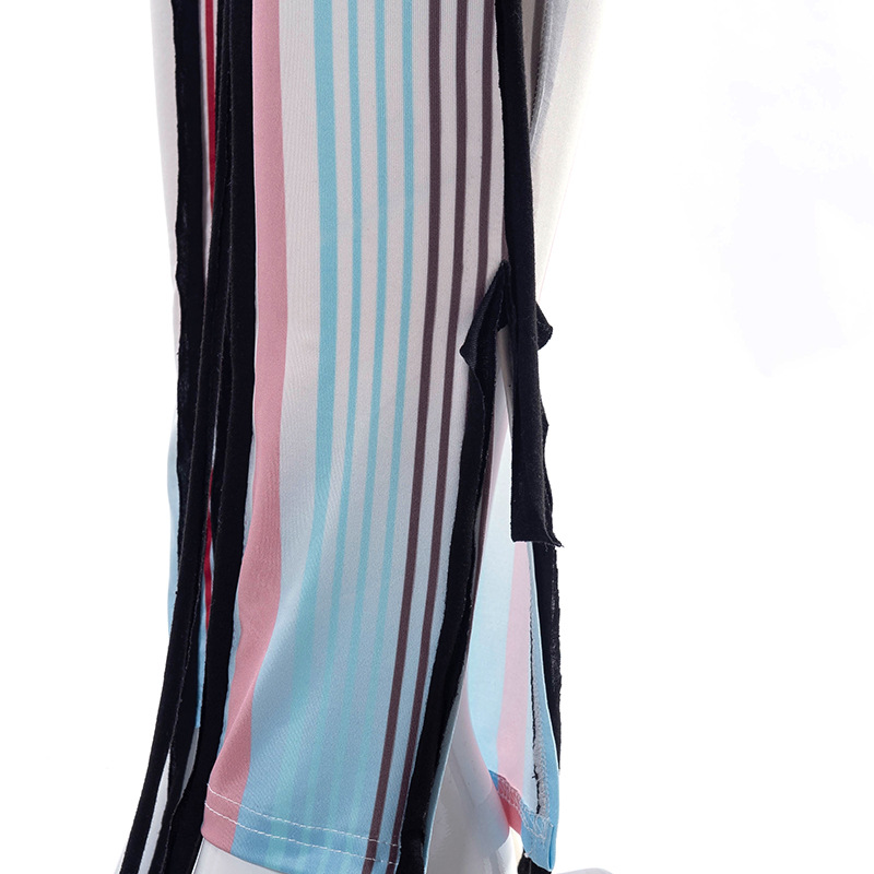 Women's Casual Trousers With Tie - Up Trim