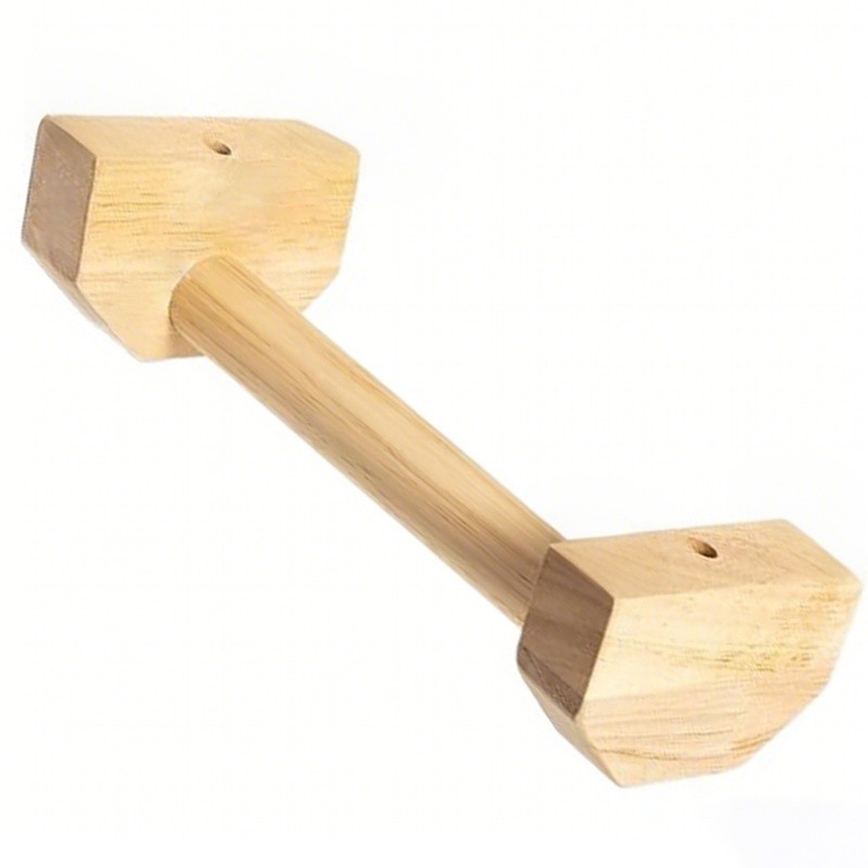 1 Pair 30cm Wooden Push Up Bars Parallettes Home Gym Workout Equipment — image 5