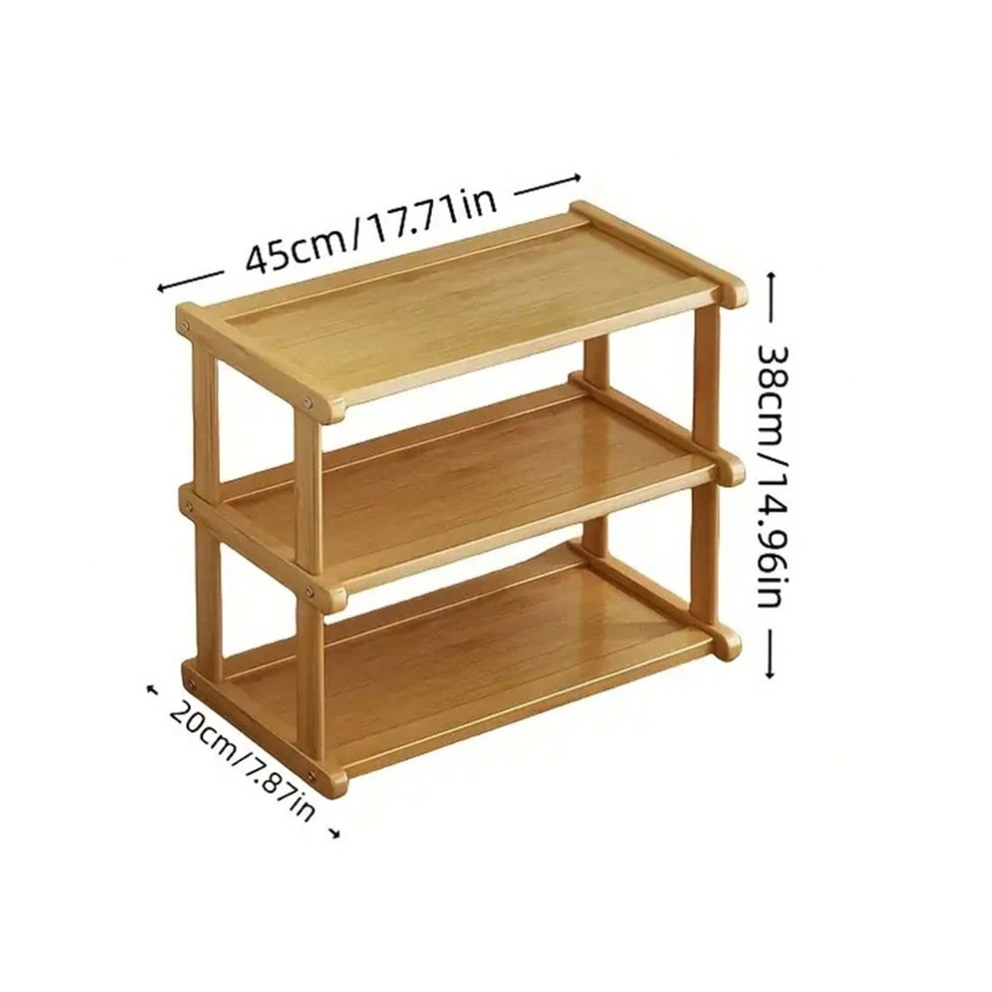 34Tier Spice Rack Coffee Station Organizer Wooden Kitchen Countertop — image 5