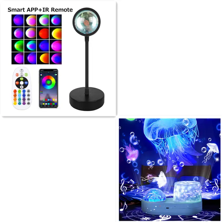 Sunset Projection Lamp Projector Night Light Wall