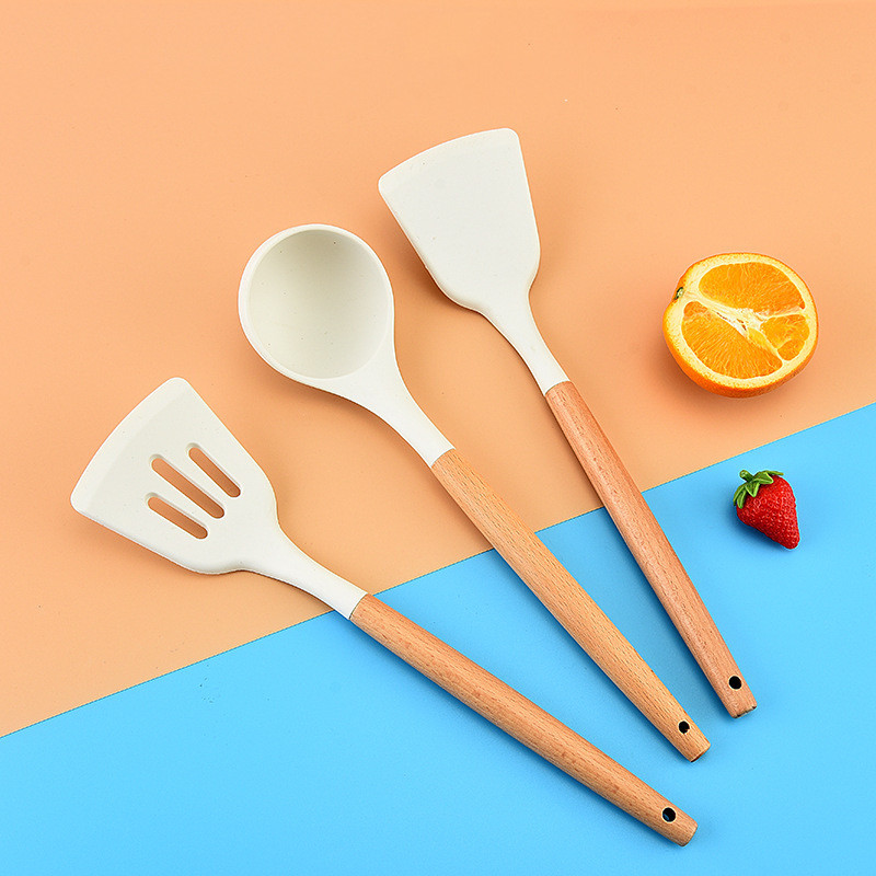 BEYONDARY Silicone Spatula and Spoon Cooking Set – Nonstick Cookware Utensils