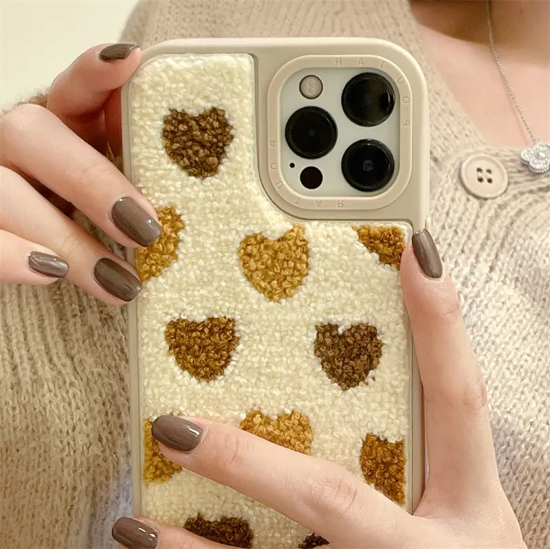 Women's Plush Love Warm Phone Case