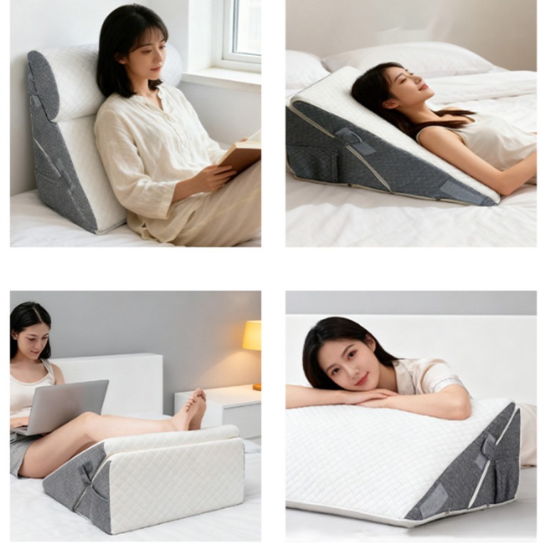 Bed Wedge Pillow Support Cushion 10 In 1 Back Support Pillow Memory Foam New