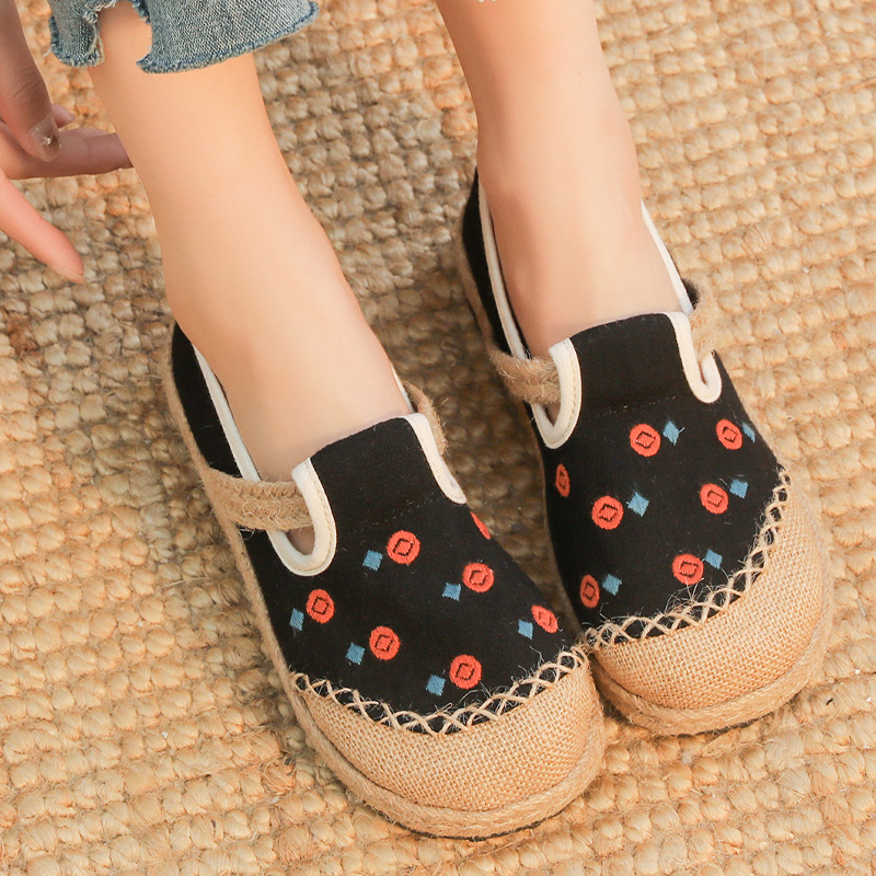 Title 9, New Comfort Round Head Cotton And Linen Shoes B...