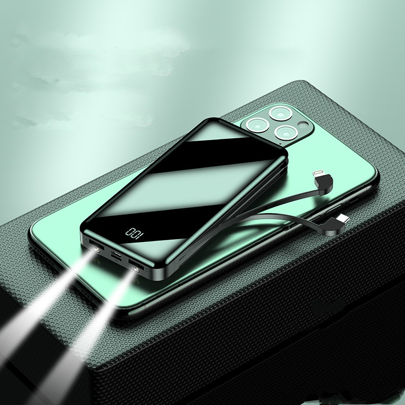 20,000mAh Typec Multi-function Mobile Power Bank With Cable - Image 3