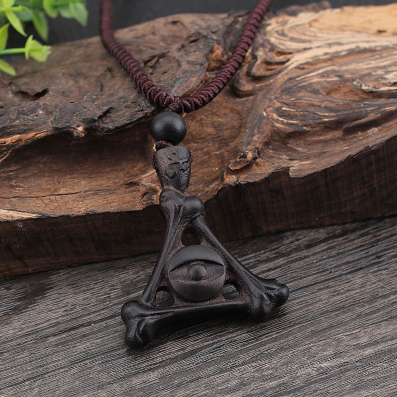 New Ethnic Ebony Exaggerated Fashion Long Necklace