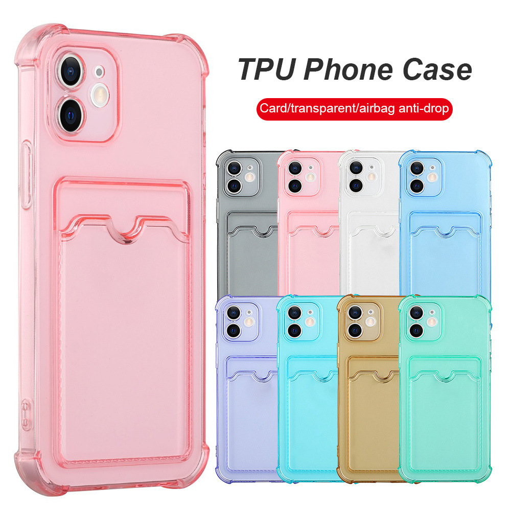Coque de téléphone transparente antichoc – bleue – iPhone 11