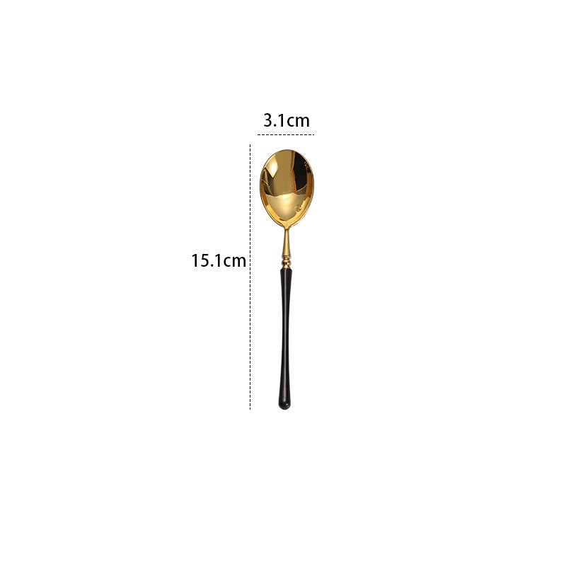 Tea Spoon Black Gold