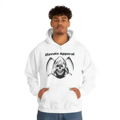European And American Printing Plus Velvet Hoodie