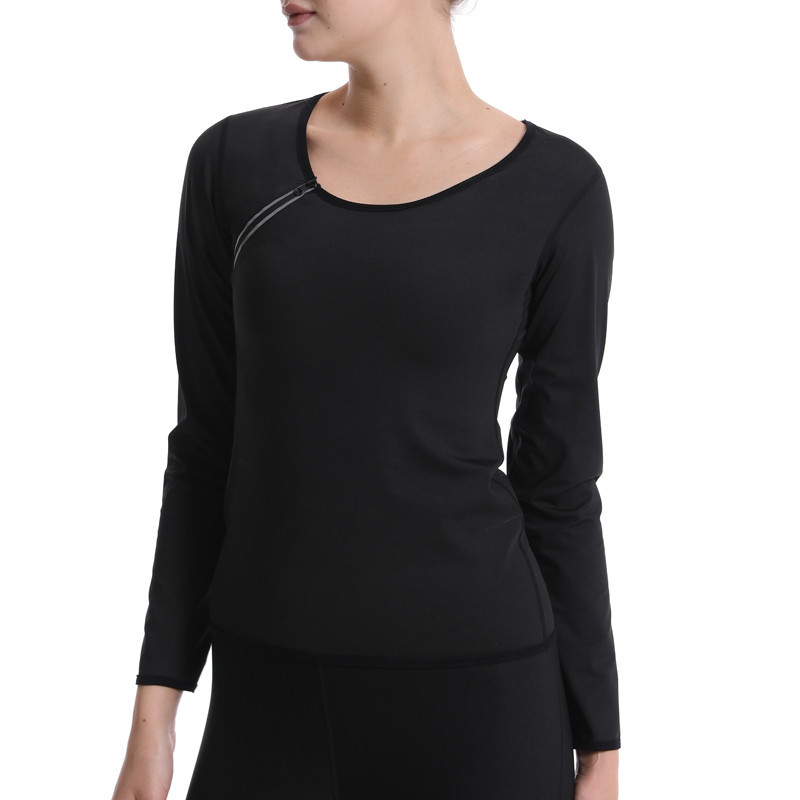 Title 6, Blusa para mujer con cremallera y manga larga, ...