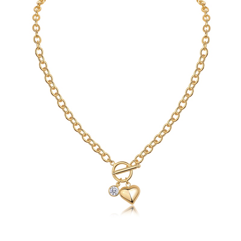 A Luxurious And Fashionable Minimalist Jewelry Pendant Necklace With A 1-carat Top-quality Morganite Gemstone, Made Of S925 Silver Electroplated With Gold. - Image 1