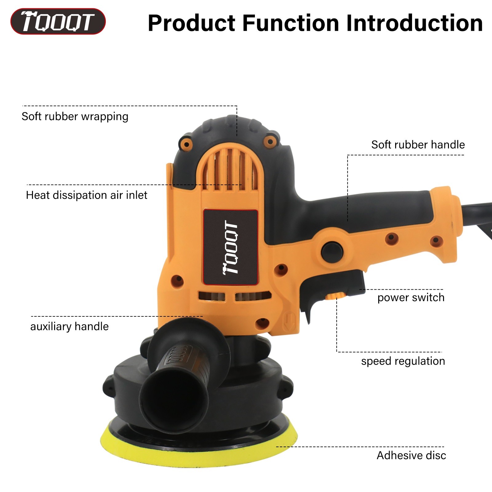 Electric Polisher Buffer Sander Car Polishing Machine 5 Buffing Sponge Kit UK