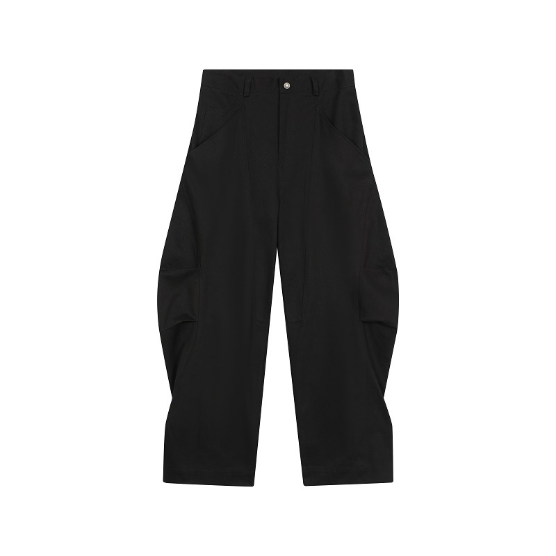 Men's three-dimensional pleated casual pants
