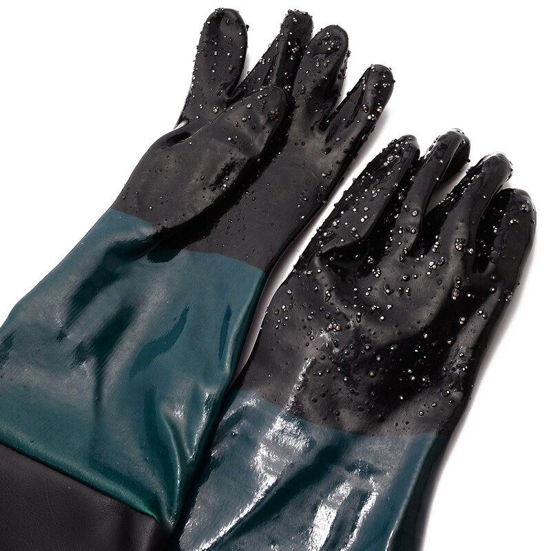 High Quality Sandblasting Non Slip Gloves 60cm For Sand