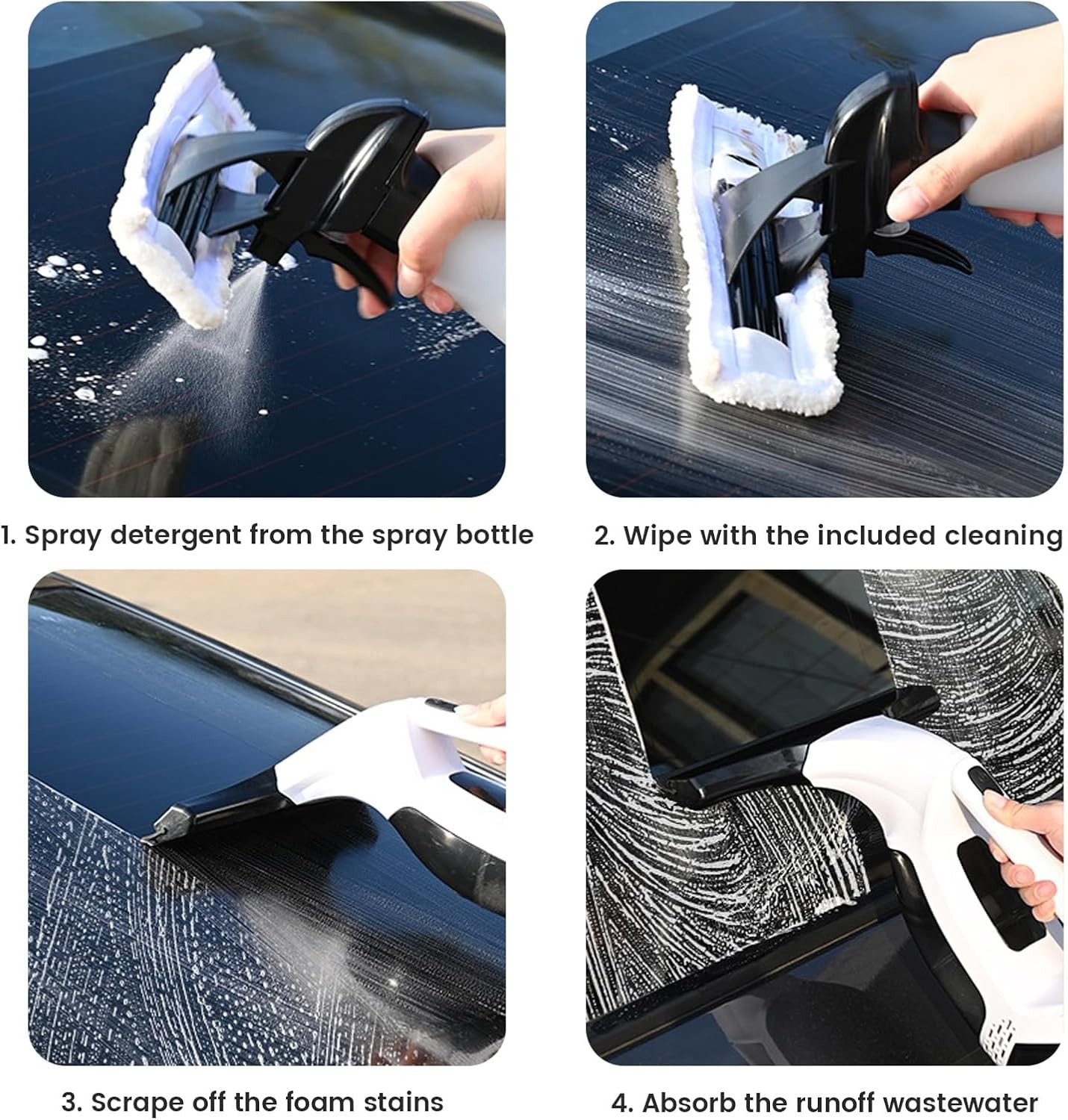 Cordless Window Vac Rechargeable Vacuum Cleaner Compact Electric — image 2