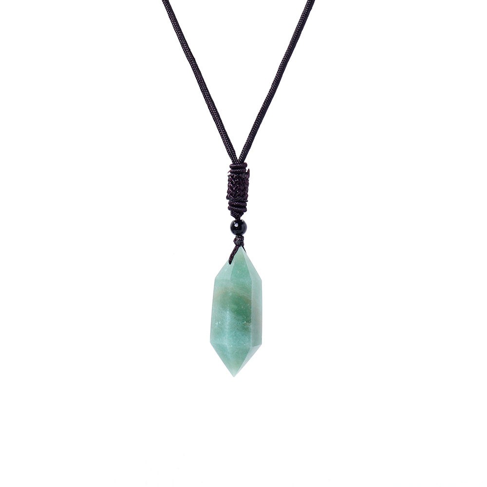 Raw Crystal Energy Stone Jewelry Pendant Necklace