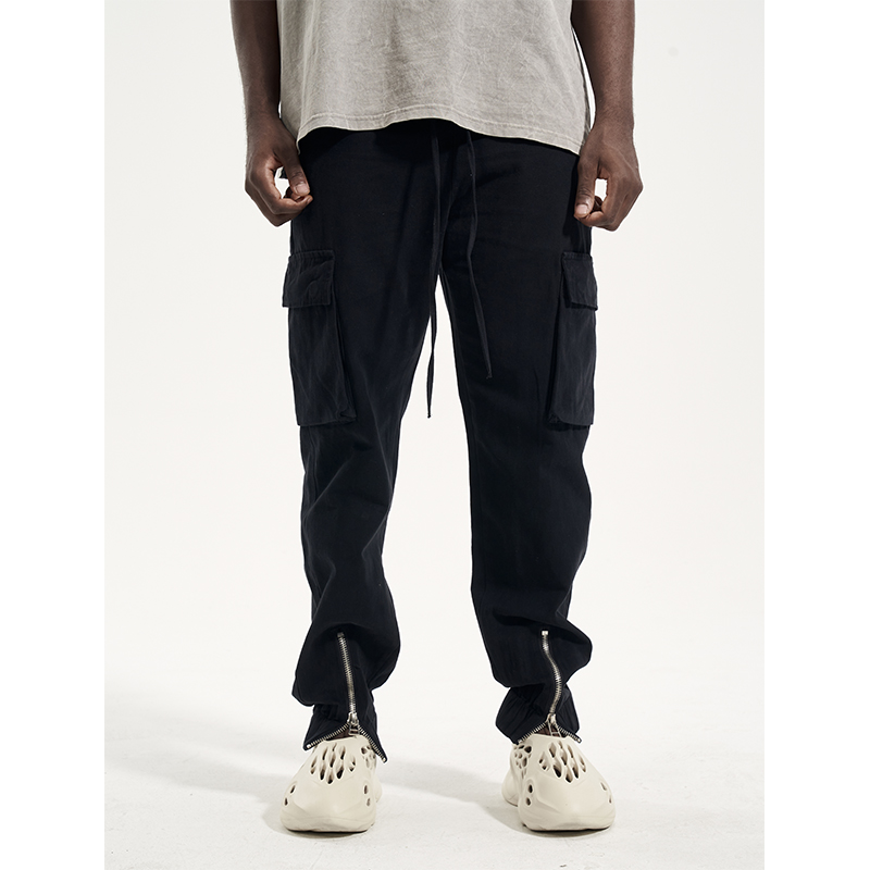 Title 4, Pantaloni Cargo Uomo Casual con Zip e Fibbia, P...