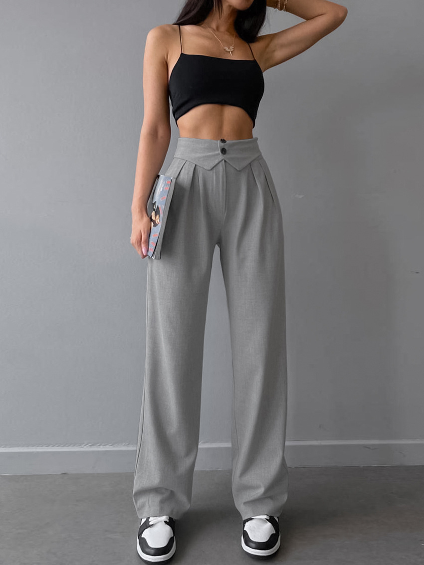 Title 2, Pantalon Casual Femme Taille Haute Amincissant,...