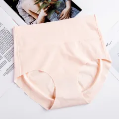One Piece Seamless Women's High Waist Modal Breathable Briefs - Skin Tone - View 1