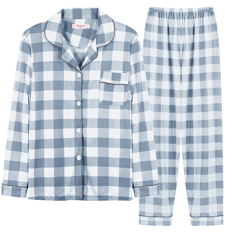 Title 7, Womens Pajamas Long Sleeve Cardigan Lapel Two P...