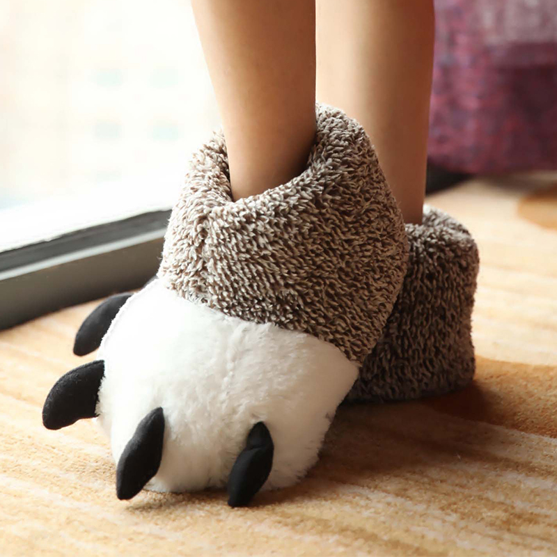 Cute Animal Bag And Plush Slippers Photo Color 36Or37 - Shop at LoveMi
