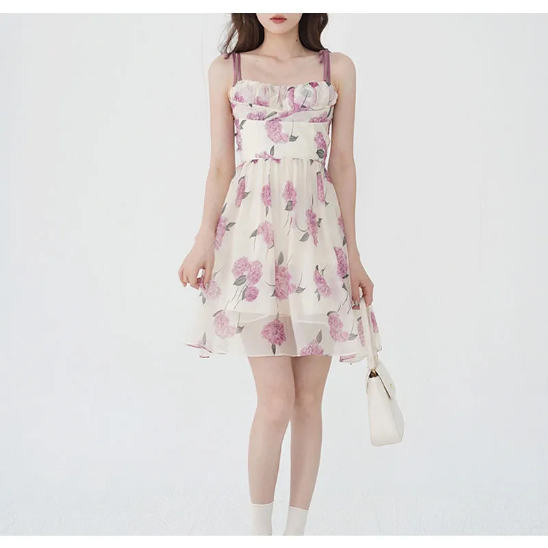 Vintage Style Sweet A-line Dress - Short