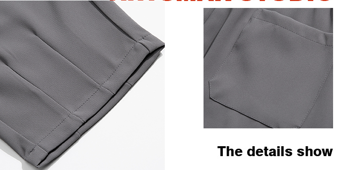 Title 6, Thickened Trousers with a Drape Feel, Handsome ...