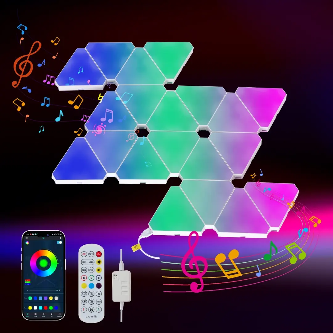 20-Pack Triangular Light Panels - Smart RGB