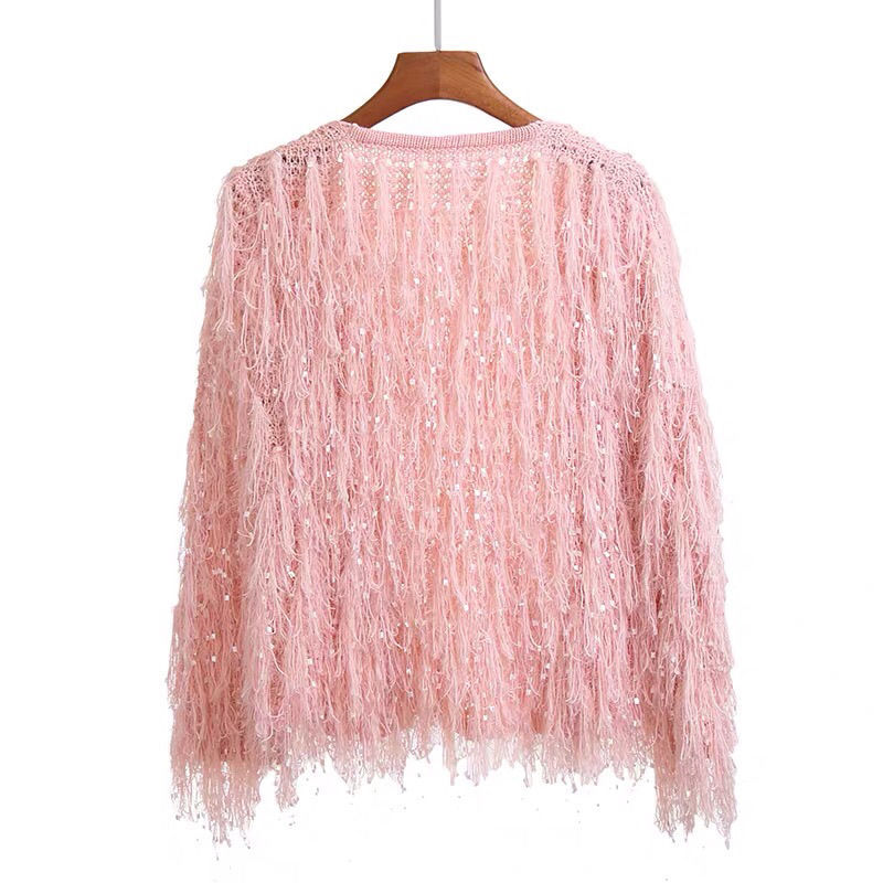 Title 3, New Net Red Autumn And Winter Loose Tassel Swea...