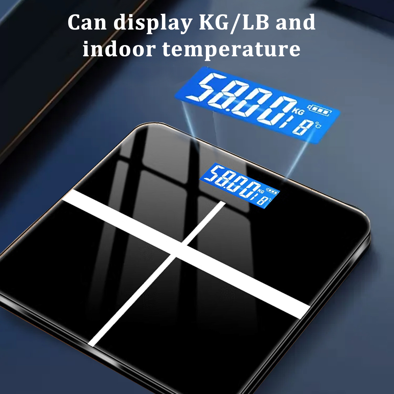 396-pound Weight Scale, Electronic Scale, High-precision Weight Scale,With LCD High-definition Display And Temperature Display Switchable KG,LB Units Durable And Safe, Suitable For Various Sc