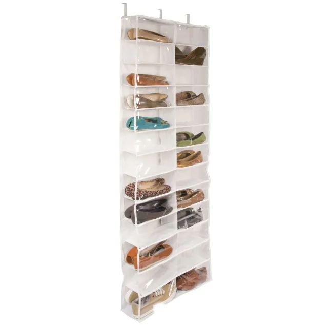 Household Three Dimensional Non Woven Storage Hanging Bag White - Shop at LoveMi