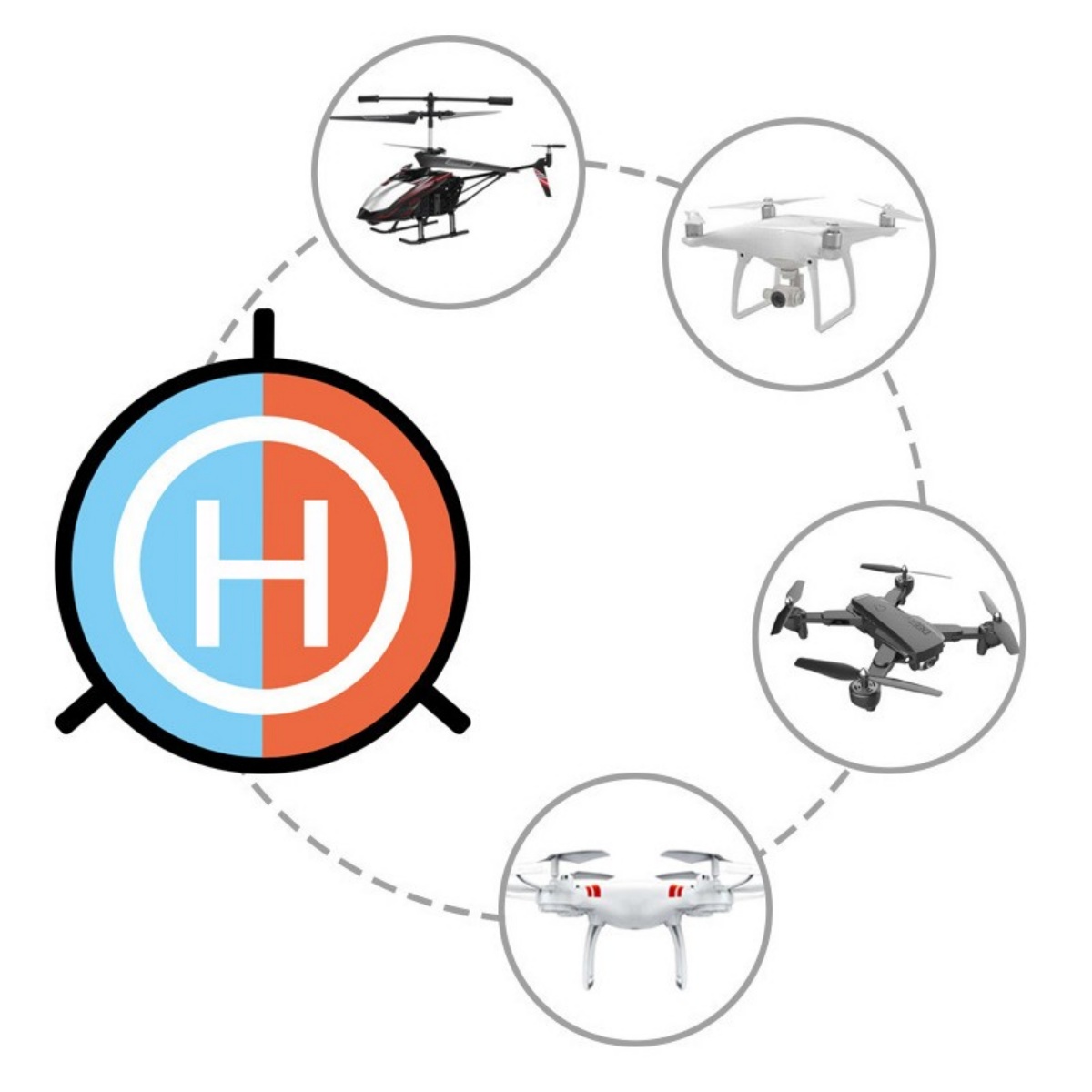 55CM Helicopter Landing Pad RC Drone Mat Helipad Unmanned Aerial — image 4