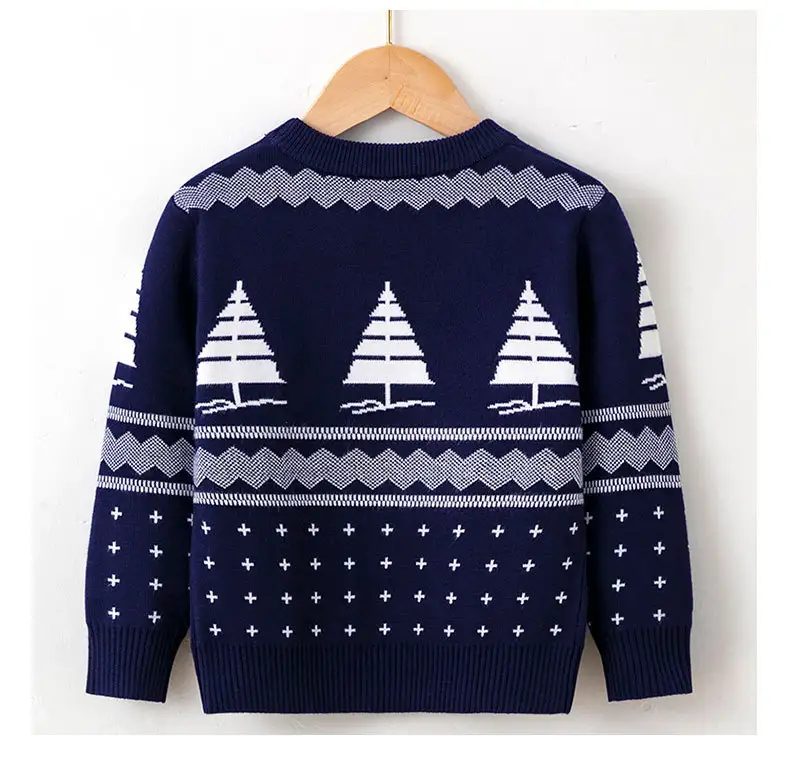 European And American Children's Elk Pullover Girls' Christmas Bottoming Sweater