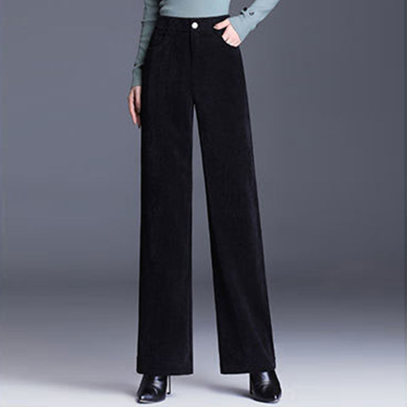 Title 8, Fashion Solid Color Chenille Corduroy Wide-leg ...