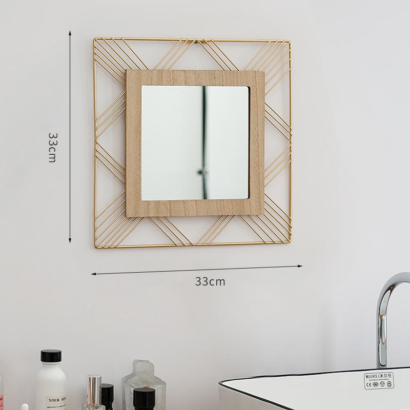 Irregular Iron Wall Mirror, picture 3 of 4