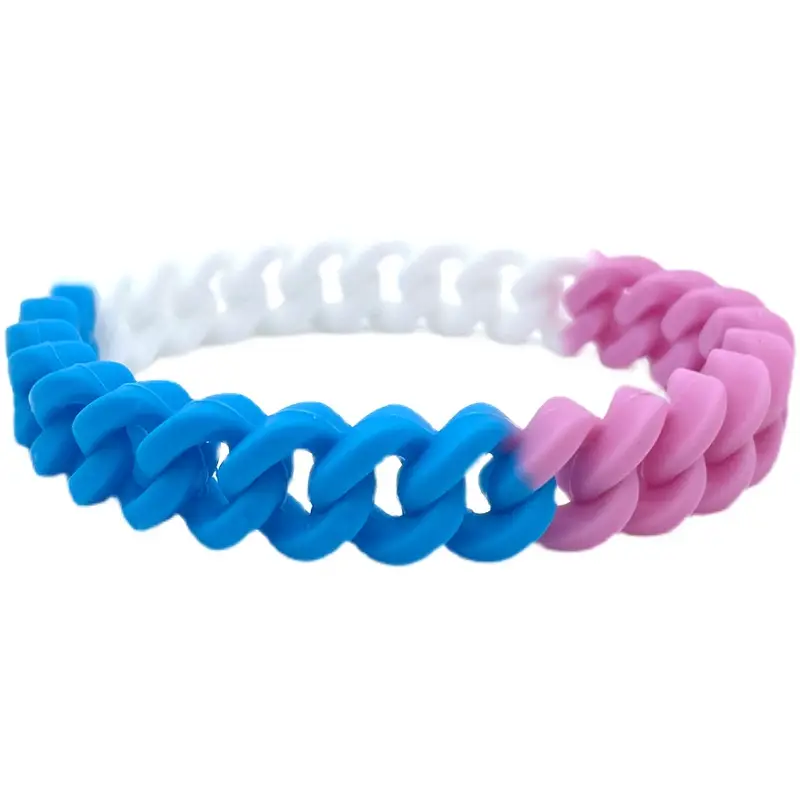 Rainbow Flag LGBT Silicone Sports Bracelet Couple