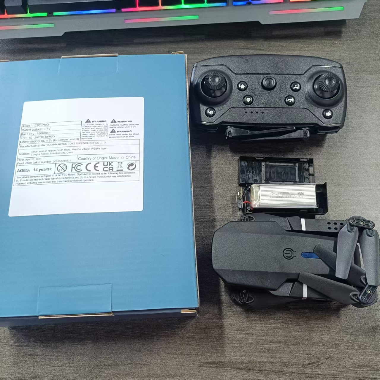 E88Pro Dual Camera Dual Electric Drone detail
