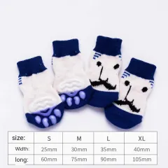 Dog Socks Booties Cat Shoes Anti-scratch - La Barbe Bleue - View 1