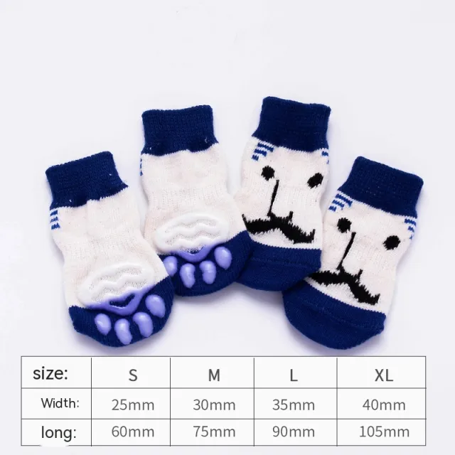 Dog Socks Booties Cat Shoes Anti scratch La Barbe Bleue - Shop at LoveMi