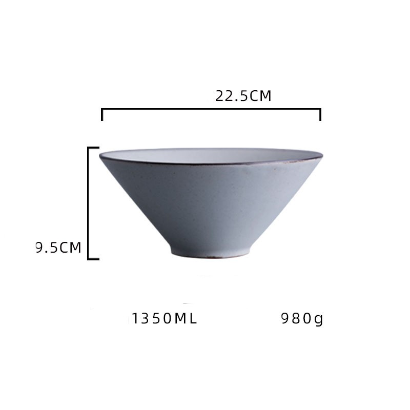 Title 15, Japanese Handmade Coarse Bamboo Hat Noodle Bowl