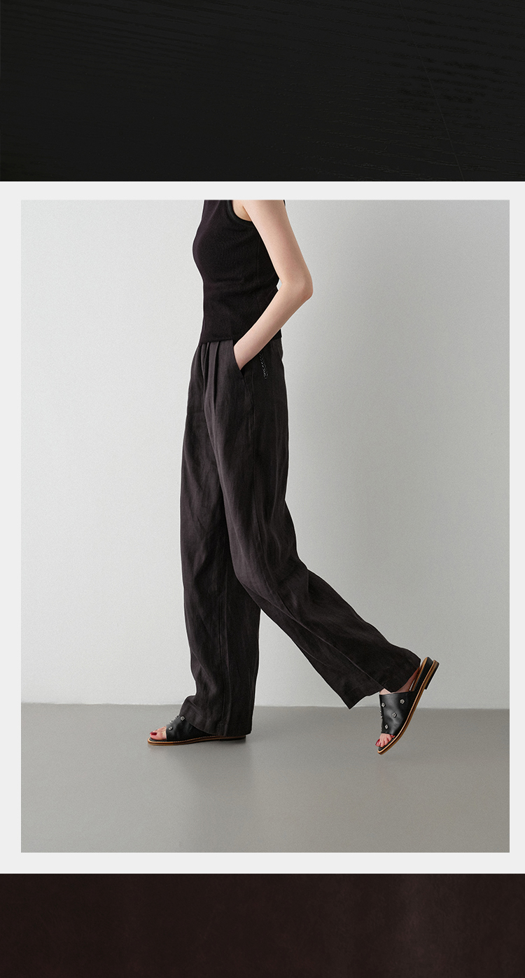 Sarah Express Open Toe Flat Mules Black Colorway