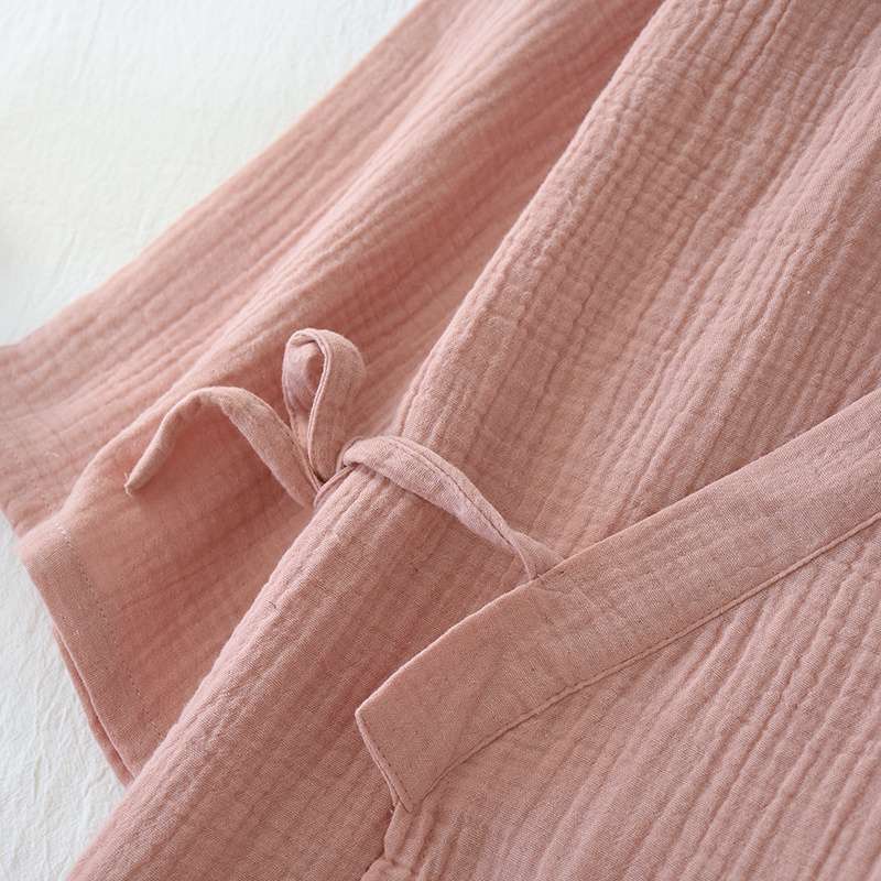 Title 14, Pure Cotton Gauze Crepe Japanese Kimono Bathrobe