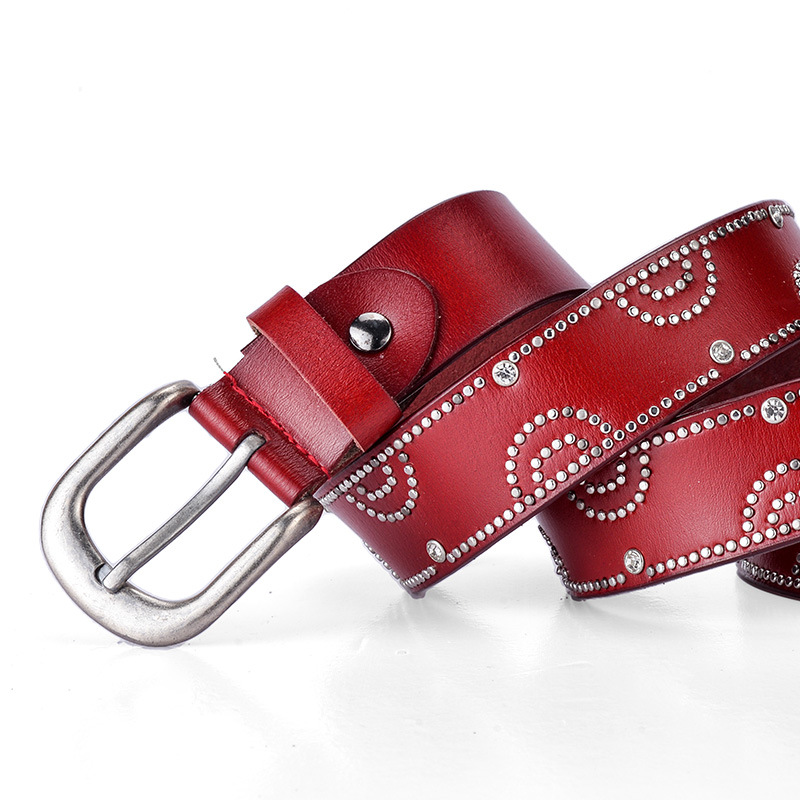 Title 1, Girly pants belt with rhinestone inlaid alloy p...