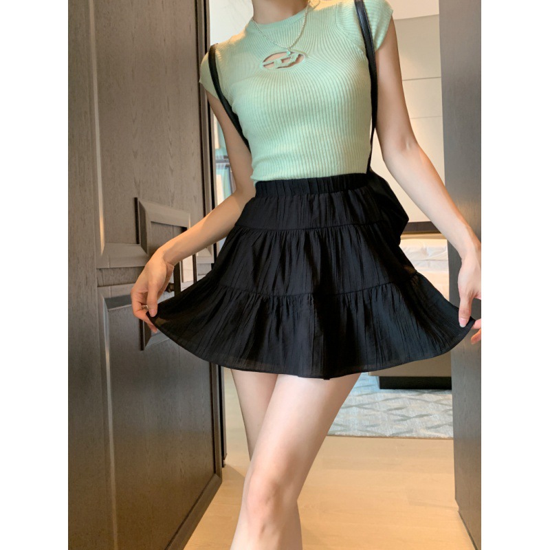 Short Summer Fashionable All-match Short Skirt With Safety Pants