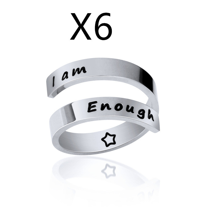 Double opening titanium steel ring