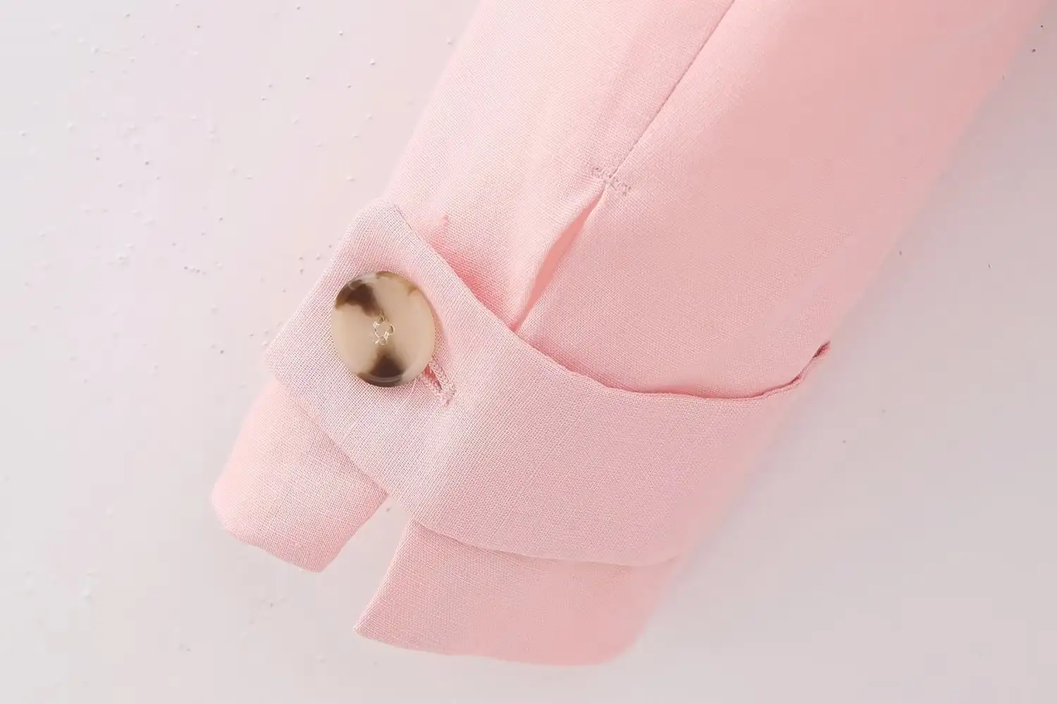 Women's Linen Short Suit Coat Straight-leg Trousers Suit